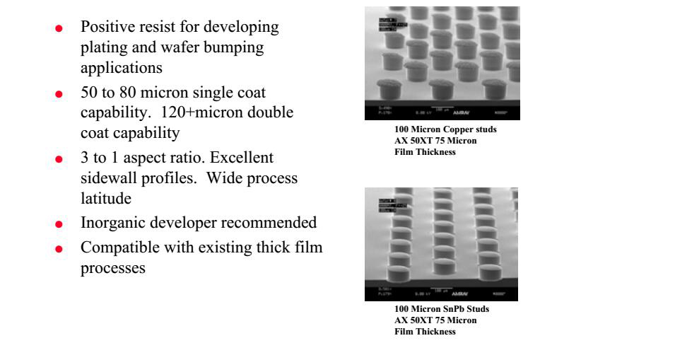 AZ 50XT 正性光刻膠價格、工藝、參數(shù)、優(yōu)缺點及說明
