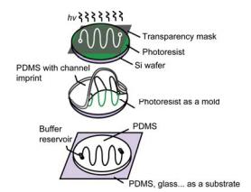 基于軟蝕刻技術(shù)的芯片快速復(fù)制法