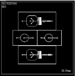 CAD微流控芯片設(shè)計圖