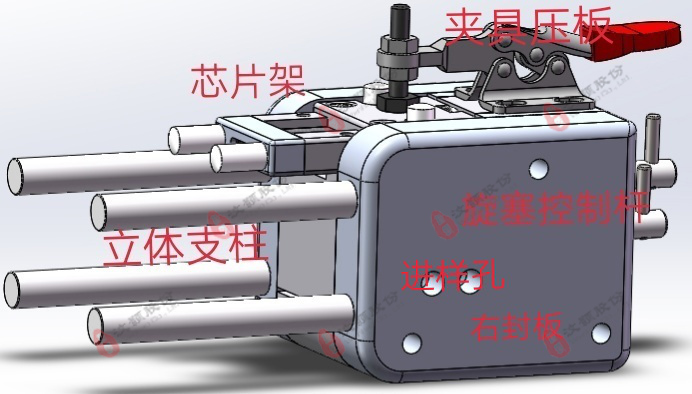 液滴產(chǎn)生、收集、分析模塊于一體的裝置特征圖解