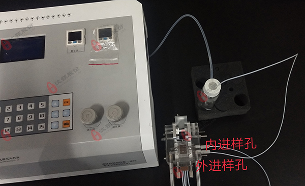 液滴進(jìn)樣測(cè)試效果連接圖