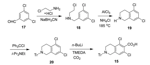 圖6 化合物15的合成路線(xiàn)