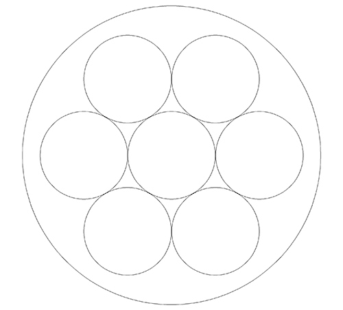 花瓣式結晶發(fā)生器橫截面