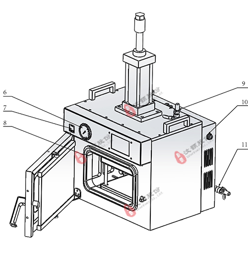 WH-2000B 真空熱壓鍵合機(jī)示意圖2